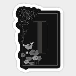 Letter Art (I) Sticker